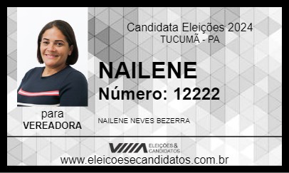 Candidato NAILENE 2024 - TUCUMÃ - Eleições