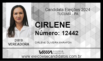 Candidato CIRLENE 2024 - TUCUMÃ - Eleições