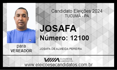 Candidato JOSAFA 2024 - TUCUMÃ - Eleições