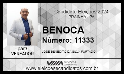 Candidato BENOCA 2024 - PRAINHA - Eleições