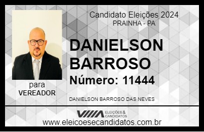 Candidato DANIELSON BARROSO 2024 - PRAINHA - Eleições