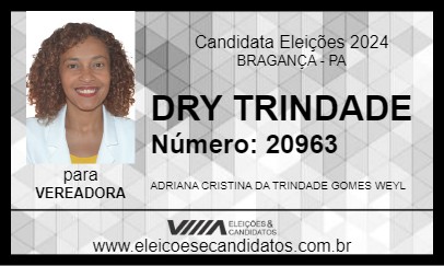 Candidato DRY TRINDADE 2024 - BRAGANÇA - Eleições