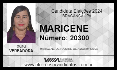 Candidato MARICENE 2024 - BRAGANÇA - Eleições