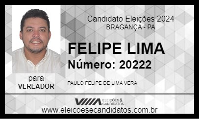 Candidato FELIPE LIMA 2024 - BRAGANÇA - Eleições