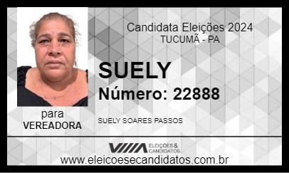 Candidato SUELY 2024 - TUCUMÃ - Eleições