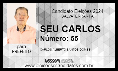 Candidato SEU CARLOS 2024 - SALVATERRA - Eleições