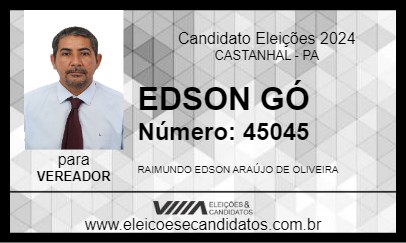 Candidato EDSON GÓ 2024 - CASTANHAL - Eleições