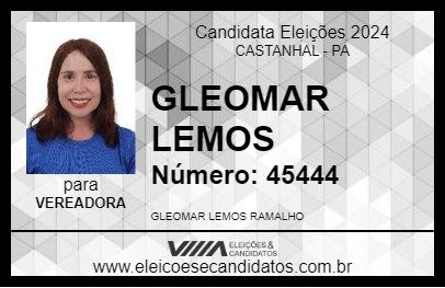 Candidato GLEOMAR LEMOS 2024 - CASTANHAL - Eleições