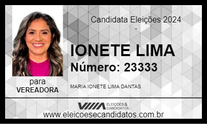 Candidato IONETE LIMA 2024 - CASTANHAL - Eleições