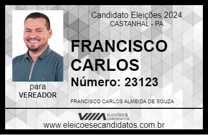 Candidato FRANCISCO CARLOS 2024 - CASTANHAL - Eleições