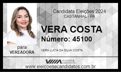 Candidato VERA COSTA 2024 - CASTANHAL - Eleições