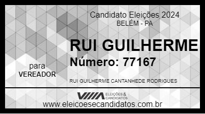 Candidato RUI GUILHERME 2024 - BELÉM - Eleições