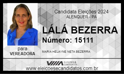 Candidato LÁLÁ BEZERRA 2024 - ALENQUER - Eleições