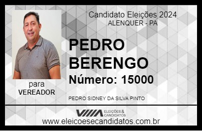 Candidato PEDRO BERENGO 2024 - ALENQUER - Eleições