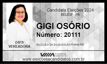 Candidato GIGI OSÓRIO 2024 - BELÉM - Eleições