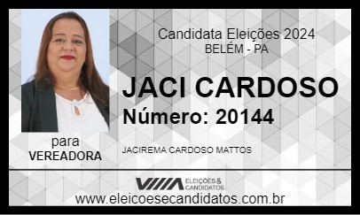 Candidato JACI CARDOSO 2024 - BELÉM - Eleições