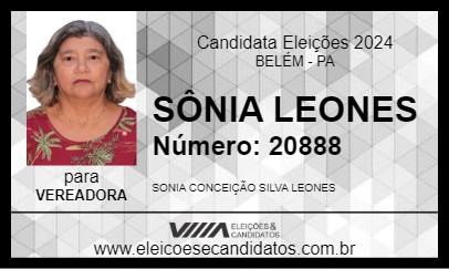 Candidato SÔNIA LEONES 2024 - BELÉM - Eleições