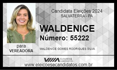 Candidato WALDENICE 2024 - SALVATERRA - Eleições