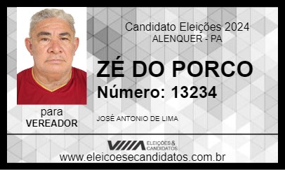 Candidato ZÉ DO PORCO 2024 - ALENQUER - Eleições