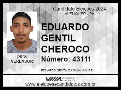 Candidato EDUARDO GENTIL CHEROCO 2024 - ALENQUER - Eleições