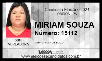 Candidato MIRIAM SOUZA 2024 - ÓBIDOS - Eleições