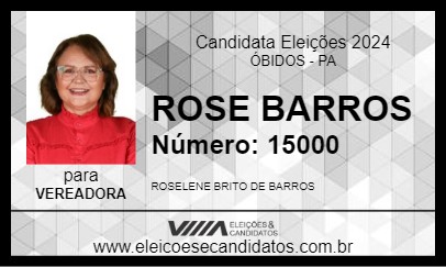 Candidato ROSE BARROS 2024 - ÓBIDOS - Eleições