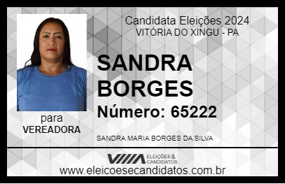 Candidato SANDRA BORGES 2024 - VITÓRIA DO XINGU - Eleições