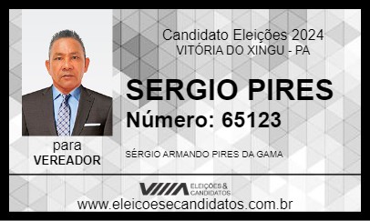 Candidato SERGIO PIRES 2024 - VITÓRIA DO XINGU - Eleições