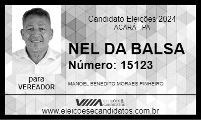 Candidato NEL DA BALSA 2024 - ACARÁ - Eleições