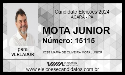 Candidato MOTA JUNIOR  2024 - ACARÁ - Eleições