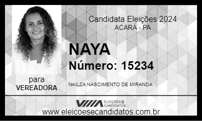 Candidato NAYA 2024 - ACARÁ - Eleições