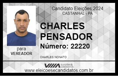 Candidato CHARLES PENSADOR 2024 - CASTANHAL - Eleições