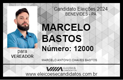 Candidato MARCELO BASTOS 2024 - BENEVIDES - Eleições