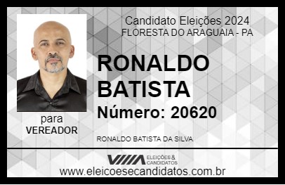 Candidato RONALDO BATISTA 2024 - FLORESTA DO ARAGUAIA - Eleições