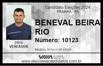 Candidato BENEVAL BEIRA RIO 2024 - PRAINHA - Eleições