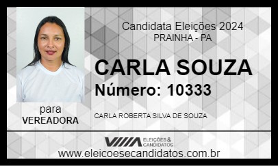 Candidato CARLA SOUZA 2024 - PRAINHA - Eleições