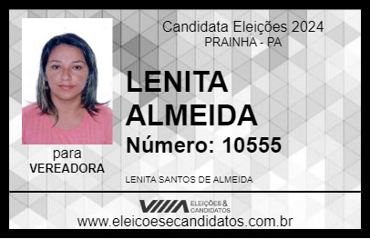 Candidato LENITA ALMEIDA 2024 - PRAINHA - Eleições