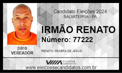 Candidato IRMÃO RENATO 2024 - SALVATERRA - Eleições