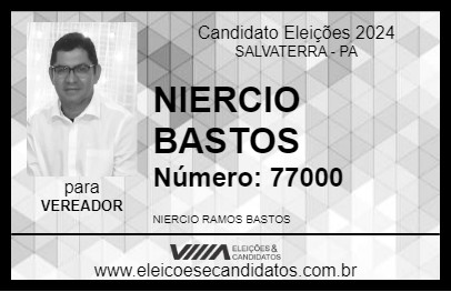 Candidato NIERCIO BASTOS 2024 - SALVATERRA - Eleições