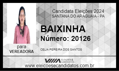 Candidato BAIXINHA 2024 - SANTANA DO ARAGUAIA - Eleições