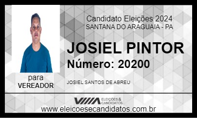 Candidato JOSIEL PINTOR 2024 - SANTANA DO ARAGUAIA - Eleições