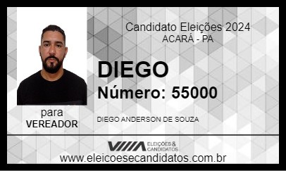 Candidato DIEGO 2024 - ACARÁ - Eleições