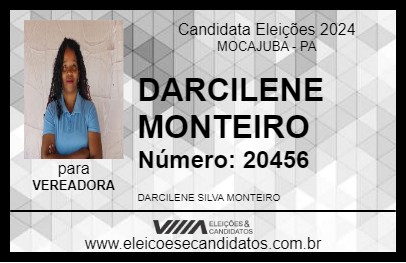 Candidato DARCILENE MONTEIRO 2024 - MOCAJUBA - Eleições