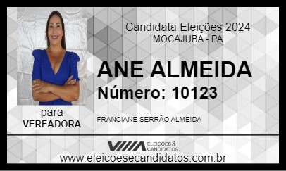 Candidato ANE ALMEIDA 2024 - MOCAJUBA - Eleições