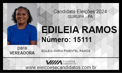 Candidato EDILEIA RAMOS 2024 - GURUPÁ - Eleições