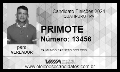 Candidato PRIMOTE 2024 - QUATIPURU - Eleições