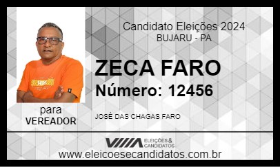 Candidato ZECA FARO 2024 - BUJARU - Eleições