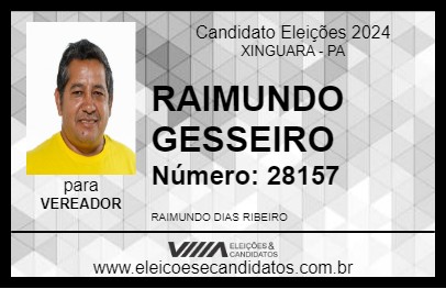 Candidato RAIMUNDO GESSEIRO 2024 - XINGUARA - Eleições