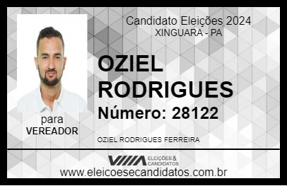 Candidato OZIEL RODRIGUES 2024 - XINGUARA - Eleições