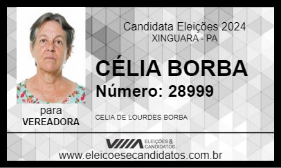 Candidato CÉLIA BORBA 2024 - XINGUARA - Eleições